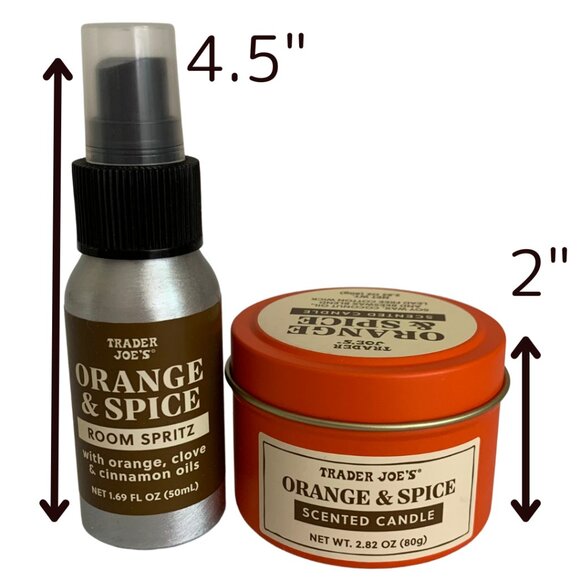 Trader Joe's Orange & Spice Scented Candle & Room Spritz - Picture 2 of 9